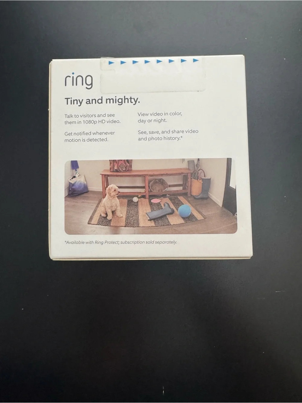Ring Indoor Cam Wired Security Camera - White with Black Lens